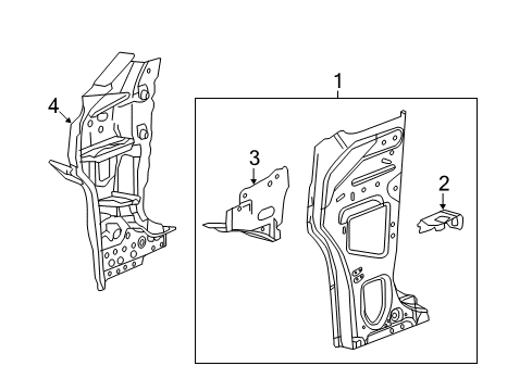 2019 Buick LaCrosse Hinge Pillar Diagram