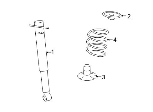 2009 Saturn Aura Shocks & Components - Rear Diagram 2 - Thumbnail