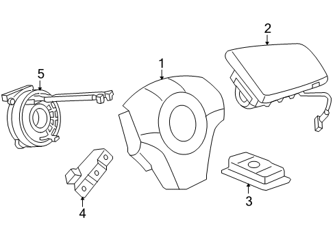 2010 Saturn Sky Air Bag Components Diagram