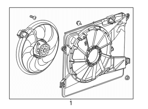 2022 Chevy Trax Cooling System, Radiator, Water Pump, Cooling Fan Diagram