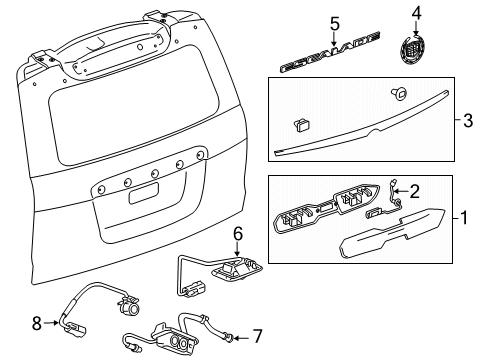 2019 Cadillac Escalade Lift Gate, Electrical Diagram 1 - Thumbnail