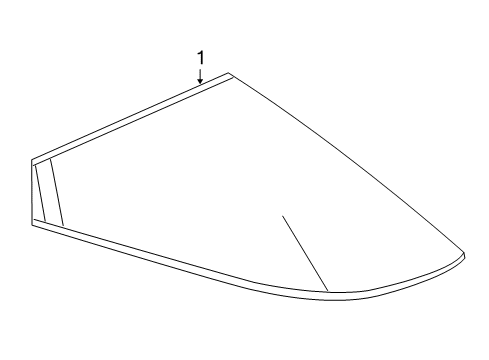 2012 Chevy Equinox Quarter Panel - Glass & Hardware Diagram