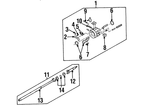 1994 Cadillac Seville Inner Steering Column Diagram