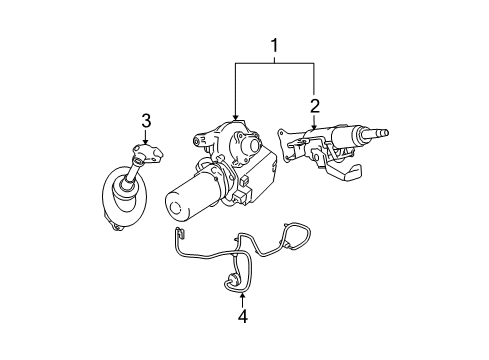 2006 Chevy Equinox Steering Column & Wheel, Steering Gear & Linkage Diagram 2 - Thumbnail