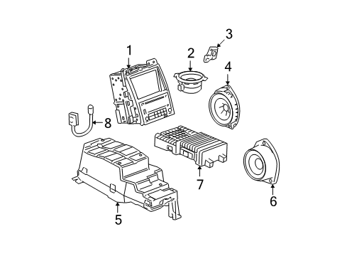 2010 Cadillac Escalade EXT Sound System Diagram