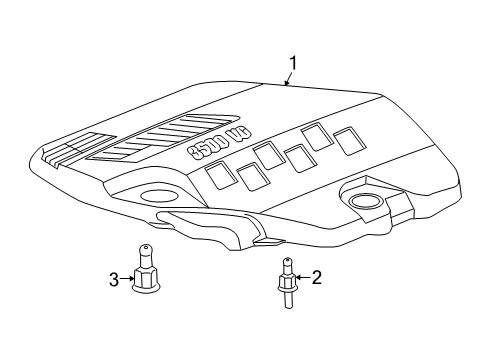 2010 Chevy Malibu Engine Appearance Cover Diagram 1 - Thumbnail