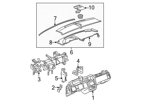 2007 Cadillac DTS Harness Assembly, Instrument Panel Wiring Harness Extension Diagram for 15258384