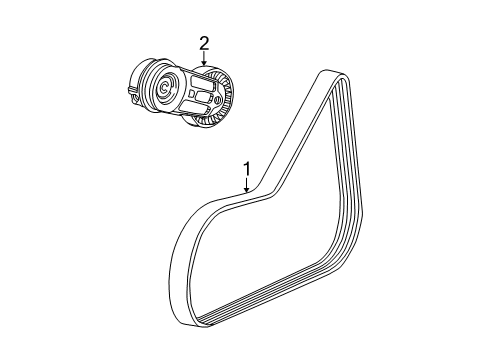 2008 Chevy Cobalt Belts & Pulleys Diagram