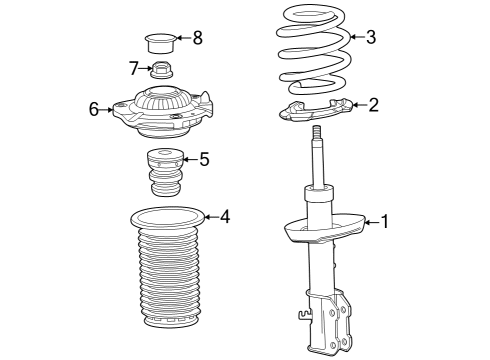 2024 Buick Encore GX Struts & Components - Front Diagram