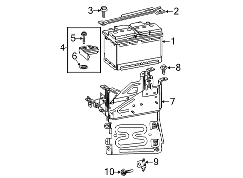 2021 GMC Sierra 3500 HD Battery Diagram