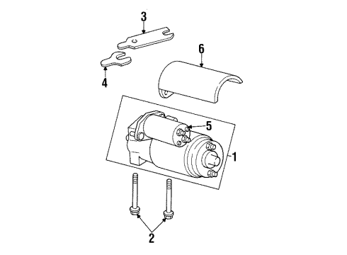 1988 GMC K3500 Starter, Electrical Diagram 3 - Thumbnail