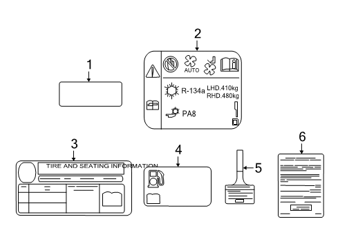 2017 Chevy Spark Information Labels Diagram