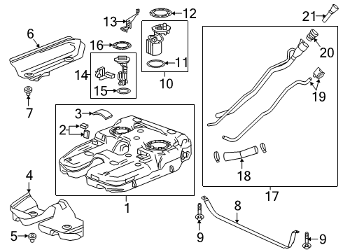 2019 Chevy Blazer Hose Assembly, Evap Emis Cnstr Vent Diagram for 84737247