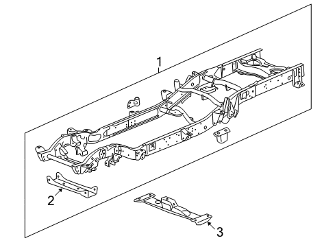 2008 GMC Sierra 2500 HD Frame & Components Diagram 1 - Thumbnail