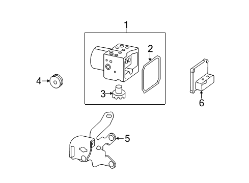 2007 Chevy Monte Carlo ABS Components, Electrical Diagram