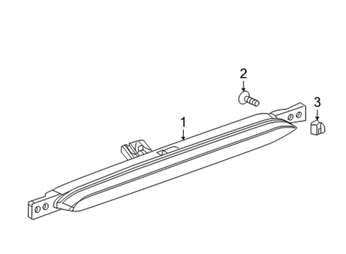 2020 Buick Encore GX High Mount Lamps Diagram