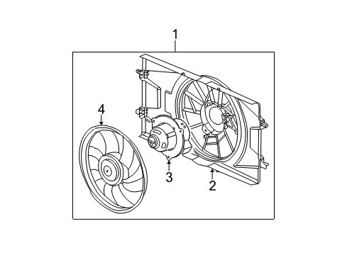 2006 Chevy Cobalt Cooling System, Radiator, Water Pump, Cooling Fan Diagram