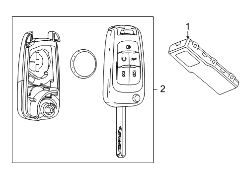 2013 Buick Encore Keyless Entry Components Diagram