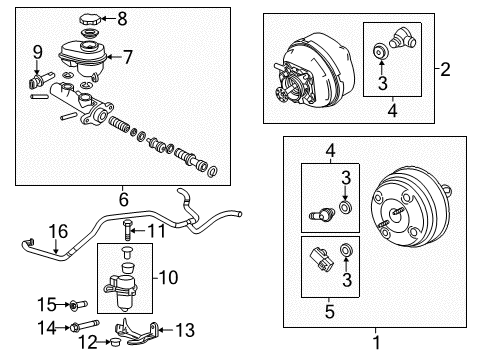 2012 Cadillac CTS Hydraulic System, Brakes Diagram 1 - Thumbnail