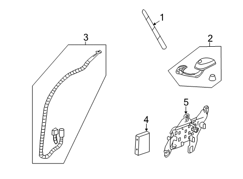 2012 Chevy Traverse Antenna & Radio Diagram 1 - Thumbnail