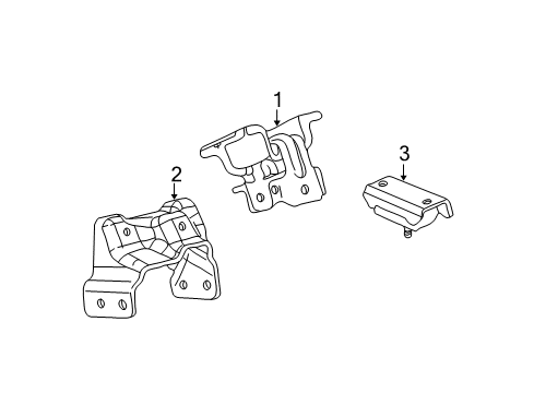 2005 Chevy Suburban 2500 Engine & Trans Mounting Diagram 2 - Thumbnail