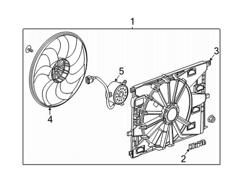 2022 Chevy Trailblazer Cooling System, Radiator, Water Pump, Cooling Fan Diagram