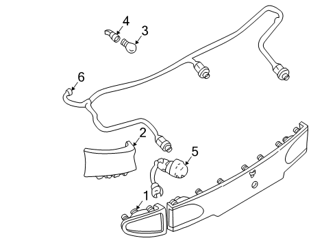 2001 Pontiac Sunfire Tail Lamps Diagram 2 - Thumbnail