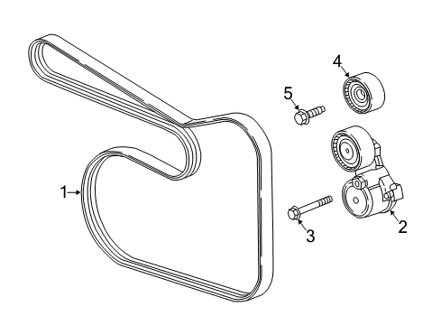 2018 GMC Terrain Belts & Pulleys, Cooling Diagram 2 - Thumbnail