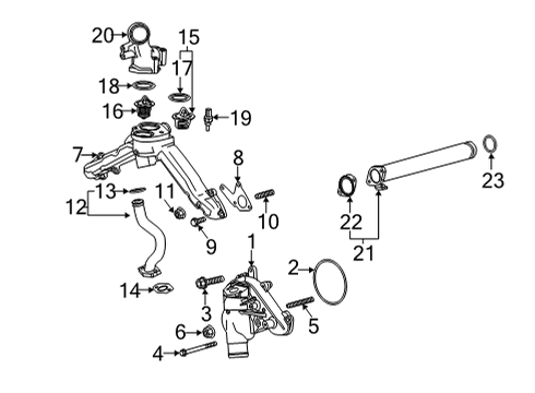 2022 Chevy Silverado 3500 HD Water Pump Diagram 1 - Thumbnail