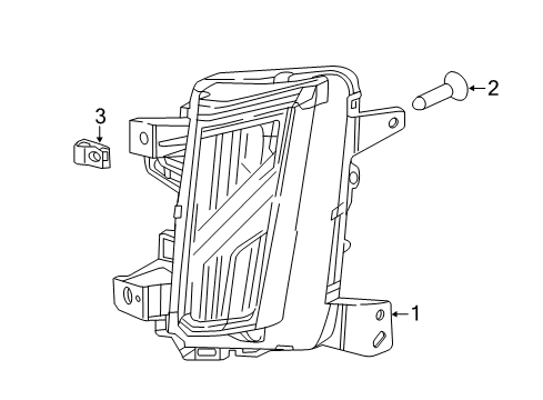 2019 Cadillac XT5 Corner Lamps Diagram