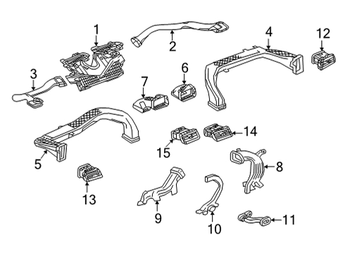 2021 Chevy Tahoe Ducts Diagram 1 - Thumbnail