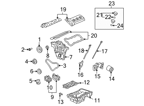 2009 Saturn Aura Filters Diagram 3 - Thumbnail