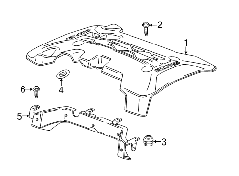 2014 Buick Regal Engine Appearance Cover Diagram