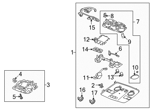 2008 Saturn Outlook Sunroof Diagram