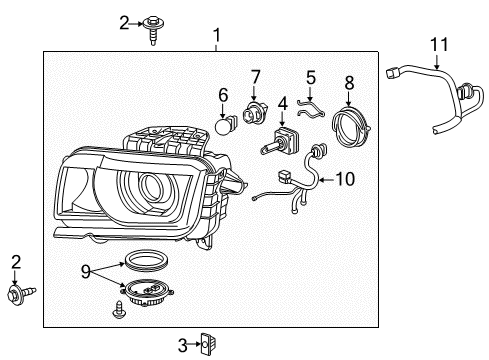 2015 Chevy Camaro Headlamps Diagram