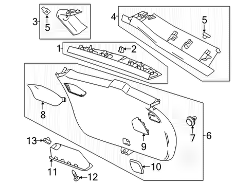 2022 Buick Encore GX Cover, L/Gate Tr Fin Acc Hole *Jet Black Diagram for 42719863