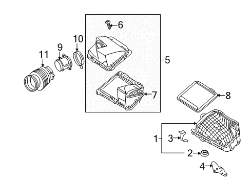 2008 Cadillac DTS Air Intake Diagram