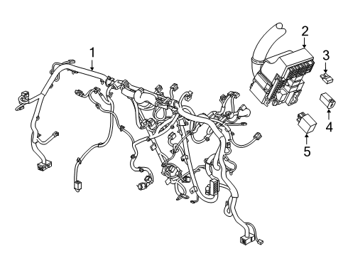 2018 Buick Encore Harness Assembly, Instrument Panel Wiring Diagram for 42389436