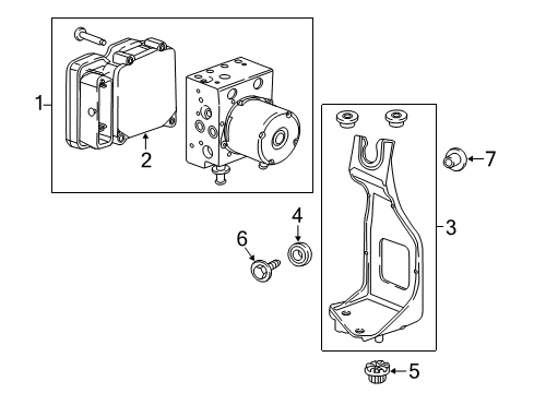 2017 Chevy Cruze ABS Components, Electrical Diagram