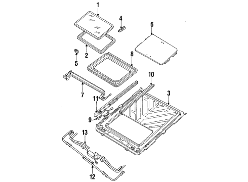 1985 Cadillac DeVille Sunroof Diagram