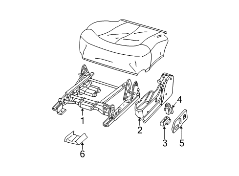 2001 GMC Yukon XL 2500 Tracks & Components Diagram 4 - Thumbnail