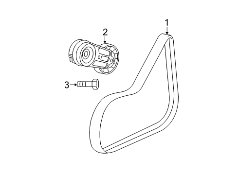 2006 Chevy HHR Belts & Pulleys, Maintenance Diagram 2 - Thumbnail