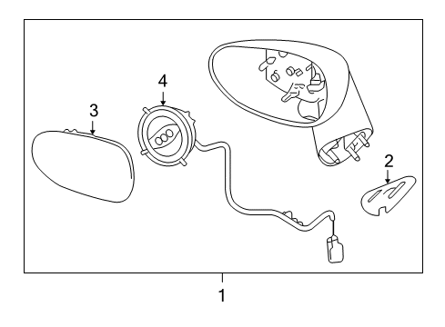 2008 Saturn Sky Mirrors, Electrical Diagram 2 - Thumbnail