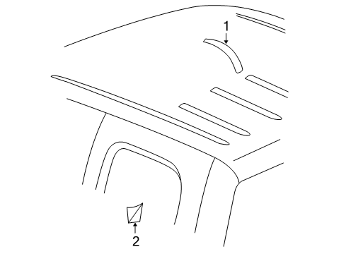 2012 Chevy Silverado 1500 Exterior Trim - Cab Diagram 1 - Thumbnail