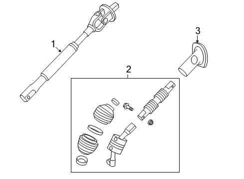 2012 GMC Sierra 1500 Lower Steering Column Diagram