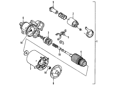 1994 Pontiac Firebird Starter, Charging Diagram 1 - Thumbnail