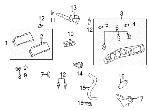 2001 Buick LeSabre Clamp, Pcm Cooling Air Inlet Duct Diagram for 10283356