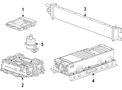 2018 Cadillac CT6 Battery Assembly, High Vltg (Refurb) Diagram for 24291888