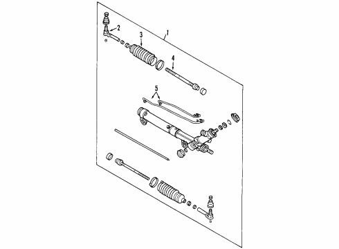 2003 Pontiac Grand Prix P/S Pump & Hoses, Steering Gear & Linkage Diagram 1 - Thumbnail