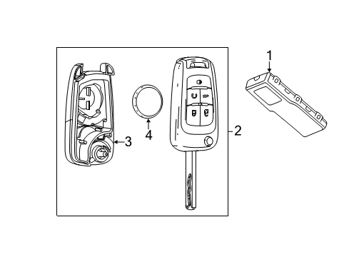 2018 Chevy Sonic Keyless Entry Components Diagram